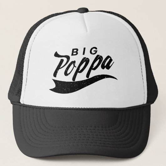 Big Poppa Dad Day Gift Trucker Pet (Voorkant)