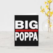 Big Poppa Hip Hop Dad Dag Kaart (Gele Bloem)