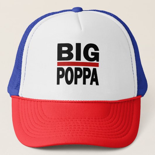 Big Poppa Hip Hop Dad Dag Trucker Pet (Voorkant)