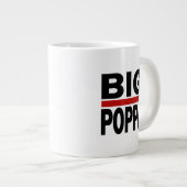 Big Poppa Hip Hop Pap Fathers Day Gift Grote Koffiekop (Voorkant rechts)