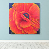 Big Poppy 2003 Canvas Afdruk (Insitu (Houten vloer))