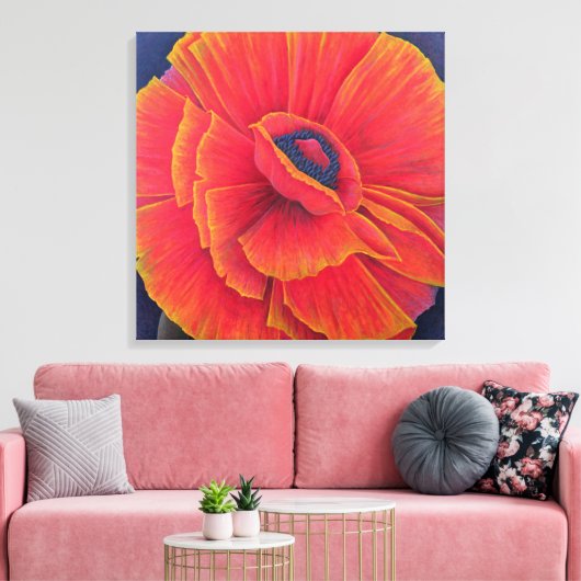 Big Poppy 2003 Canvas Afdruk (Insitu (Woonkamer))