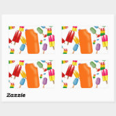 Big Popsicle Chaos by Ana Lopez Rechthoekige Sticker (Vel)