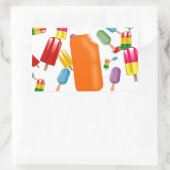 Big Popsicle Chaos by Ana Lopez Rechthoekige Sticker (Tas)