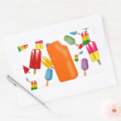 Big Popsicle Chaos by Ana Lopez Rechthoekige Sticker (Envelop)