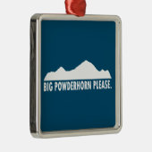 Big Powderhorn alsjeblieft Metalen Ornament (Rechts)
