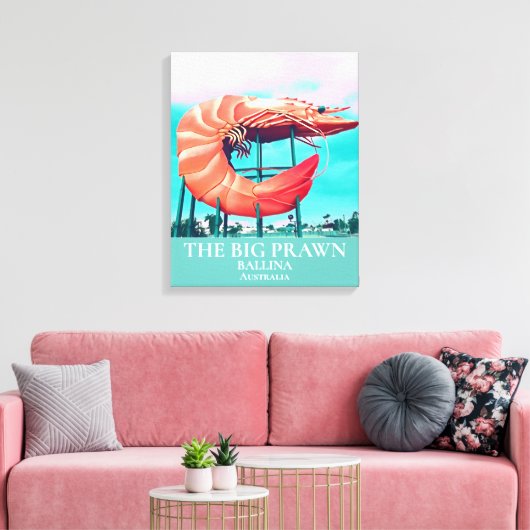 Big Prawn Australian icon reist print (Insitu (Woonkamer))