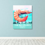Big Prawn Australian icon reist print (Insitu (Houten vloer))