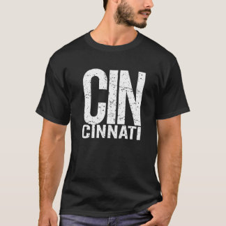Big Print Cincinnati Ohio Cinci Proud Cincinnati T-shirt