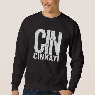 Big Print Cincinnati Ohio Cinci Proud Cincinnati Trui