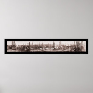 Big Production Oil TX Foto 1920 Poster