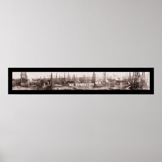 Big Production Oil TX Foto 1920 Poster (Voorkant)