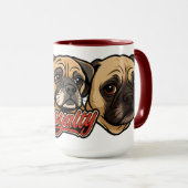Big Pug Mug by Phil Elmore Mok (Voorkant rechts)