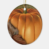 Big Pumpkin - Aangepaste versiering Keramisch Ornament (Links)