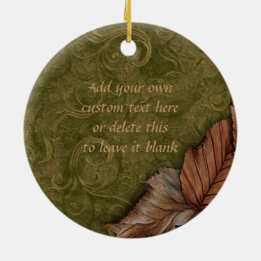 Big Pumpkin - Aangepaste versiering Keramisch Ornament (Achterkant)