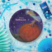 Big Pumpkin Fairy Custom Halloween Papieren Bordje (Feest)