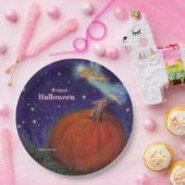 Big Pumpkin Fairy Custom Halloween Papieren Bordje (Feest)