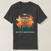 Big Putts en Iced Beer Disk Golf Drink Golfer T-shirt (Design voorkant)