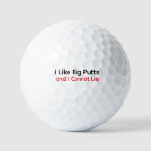 Big Putts – Golfbal op maat met woordspeling Golfballen (Voorkant)