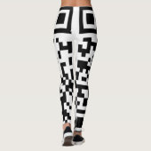 Big QR Codes Funky Squares leggings noemen me (Achterkant)