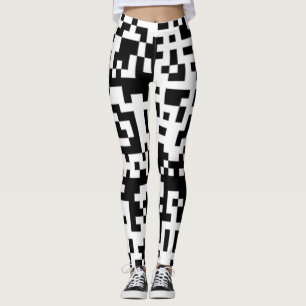 Big QR Codes Funky Squares leggings noemen me