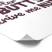 Big Quarter Horse Butts Drive Me Nuts Funny Wester Poster (Hoek)