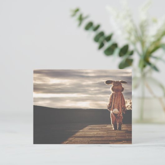 Big Rabbit Briefkaart (Staand voorkant)