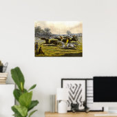 Big Race  Horse Racing Event 1800's Poster (Thuiskantoor)