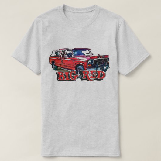 Big Red 2-design hoger T-shirt (Design voorkant)