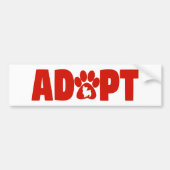 Big Red Adopt Bumpersticker (Voorkant)