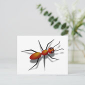 Big Red Ant Briefkaart (Staand voorkant)