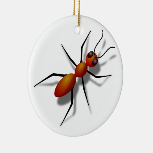 Big Red Ant Keramisch Ornament (Rechts)
