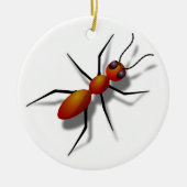 Big Red Ant Keramisch Ornament (Voorkant)