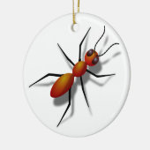 Big Red Ant Keramisch Ornament (Links)