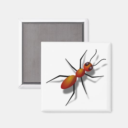 Big Red Ant Magneet (Voorkant / Achterkant)