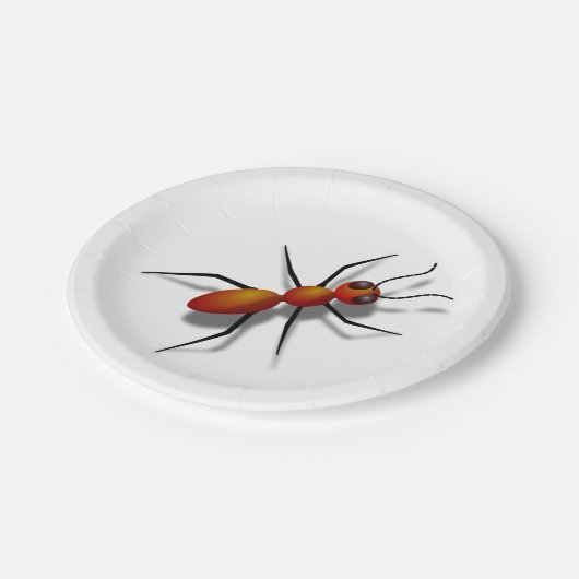 Big Red Ant Papieren Bordje (Gekanteld)