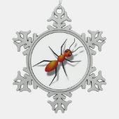 Big Red Ant Tin Sneeuwvlok Ornament (Voorkant)