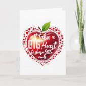 Big RED-appel heeft een grote kaart voor hartklera (Voorkant)