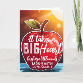 Big RED-appel heeft een grote kaart voor hartklera (Voorkant)