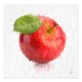 Big Red Apple Foto Afdruk