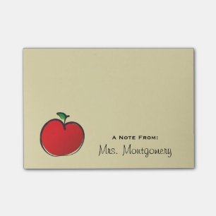 Big Red Apple op maat Post-it® Notes