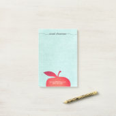 Big Red Apple School Post-it® Notes (Op bureau)