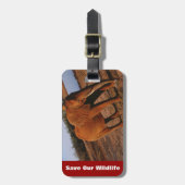 Big Red Bagagelabel (Voorkant verticaal)