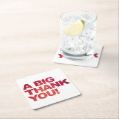 Big Red Bedankt Kartonnen Onderzetters (Insitu)