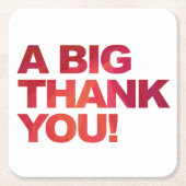 Big Red Bedankt Kartonnen Onderzetters (Voorkant)