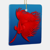 Big Red Betta Splendens Fish Ornament (Rechts)