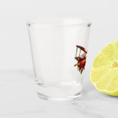 Big Red Bi-plane Shot Glas (Links)