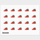Big Red Bulldozer Sticker (Vel)
