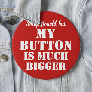 Big Red Button sarcasme - aanpasbaar