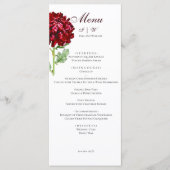 Big Red Chrysanthemum 2 Menu (Voorkant)